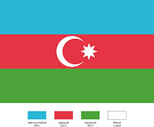 Флаг Азербайджана (100х150 см)